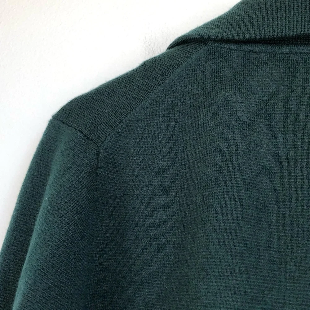 J. Crew Sophie Open Front Wool Blend Sweater Blazer | Dark Green Size Small